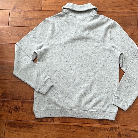 NWT Tasso Elba Shawl Collar Pullover Silver Size M - Picture 3 of 9